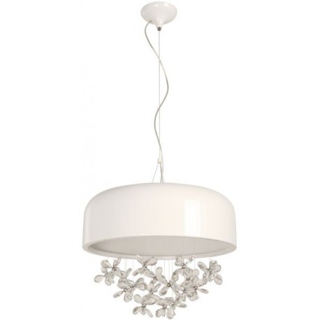 COLGANTE LED BLANCO DE 9 LUCES CON CRISTALES - Envío Gratuito
