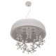 COLGANTE LED BLANCO DE 9 LUCES CON CRISTALES - Envío Gratuito