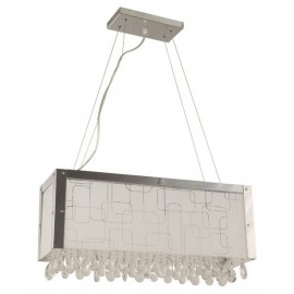 COLGANTE LED BLANCO DE 9 LUCES CON CRISTALES ARTELUCE - Envío Gratuito