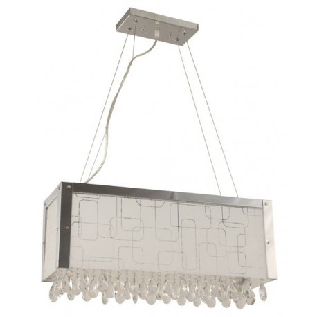 COLGANTE LED BLANCO DE 9 LUCES CON CRISTALES ARTELUCE - Envío Gratuito