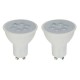 2 PACK FOCO LED GU10 LUZ AMARILLA - Envío Gratuito