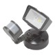 LUMINARIO DE SEGURIDAD CON REFLECTOR LED Y FOTOCELDA - Envío Gratuito