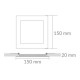 EMPOTRABLE LED MERKEL 9W NIQUE - Envío Gratuito