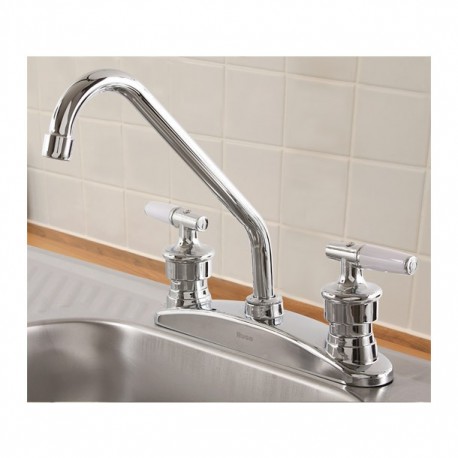 MEZCLADORA PARA COCINA PIRULI 8" CROMO - Envío Gratuito