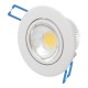 LUMINARIO EMPOTRADO FIJO REDONDO 3" LED 5W BLANCO - Envío Gratuito