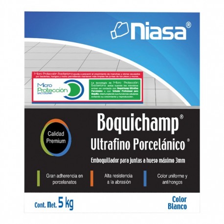 BOQUICHAMP ULTRAFINO BLANCO - Envío Gratuito