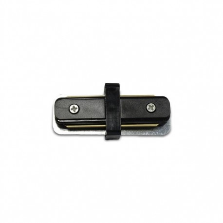 CONECTOR PARA RIEL RECTO NEGRO - Envío Gratuito