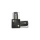 CONECTOR PARA RIEL L NEGRO - Envío Gratuito