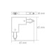 CONECTOR PARA RIEL L NEGRO - Envío Gratuito