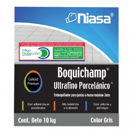 BOQUICHAMP ULTRAFINO GRIS - Envío Gratuito