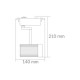SPOT LIGHT LARGE LED 24 W NEGR - Envío Gratuito