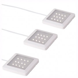 3 LUCES DE ACENTO LED 6 W CUADRADOS - Envío Gratuito