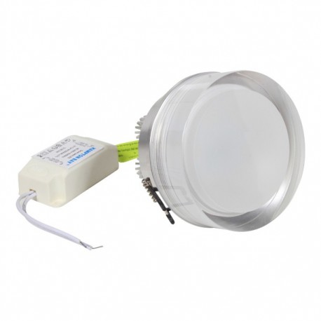 LUMINARIO KOOKIE REDONDO 3" LED 6W CRISTAL - Envío Gratuito