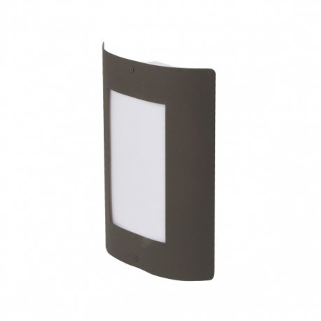 ARBOTANTE EXTERIOR CUADRO CAFÉ 1 LUZ - Envío Gratuito