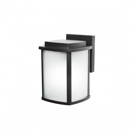 LÁMPARA PARED EXTERIOR CUBO NEGRO 1 LUZ - Envío Gratuito