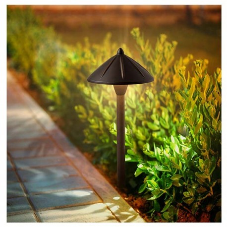 ESTACA BAJO VOLTAJE LED BRONCE - Envío Gratuito