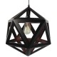 COLGANTE DE ACERO Y MADERA WENGUE 1 LUZ - Envío Gratuito