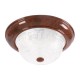 MAYA PLAFÓN INTERIOR 2 LUCES CAFÉ - Envío Gratuito
