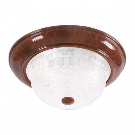 MAYA PLAFÓN INTERIOR 2 LUCES CAFÉ - Envío Gratuito