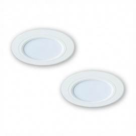 2PACK EMPOTRABLE FIJO BLANCO 12W - Envío Gratuito
