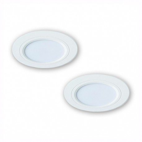 2PACK EMPOTRABLE FIJO BLANCO 12W - Envío Gratuito