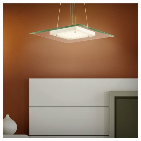LUMINARIO COLGANTE CUADRADO 16W - Envío Gratuito