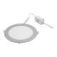 LUMINARIO LED FLAT PANEL EXTRA PLANO REDONDO NÍQUEL 12W - Envío Gratuito