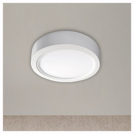 LUMINARIO LED DE SOBREPONER P/TECHO BLANCO 12W - Envío Gratuito