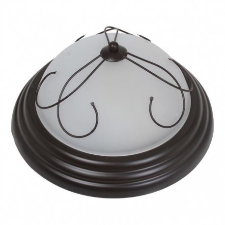 LÁMPARA DE TECHO 2 LUCES CHOCOLATE - Envío Gratuito