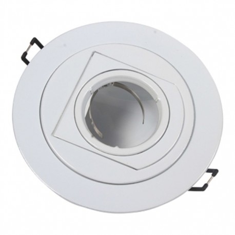 LUMINARIO EMPOTRADO ORIENTABLE BLANCO - Envío Gratuito