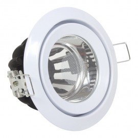 DOWNLIGHT FIJO 4" MR16 C/CRISTAL BLANCO - Envío Gratuito