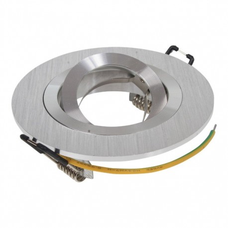 LUMINARIO EMPOTRADO ORIENTABLE MR16 ALUMINIO - Envío Gratuito