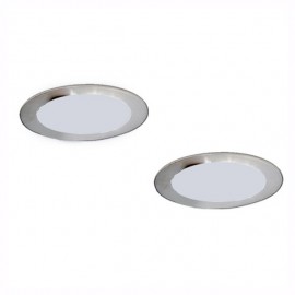 2PACK EMPOTRABLE FIJO NIQUEL 12W - Envío Gratuito