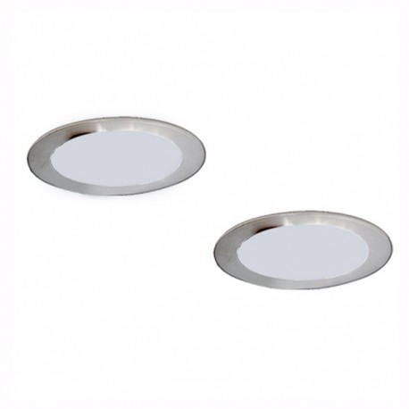 2PACK EMPOTRABLE FIJO NIQUEL 12W - Envío Gratuito