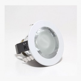 DOWNLIGHT FIJO 5" E26-CFL 1X15W BLANCO - Envío Gratuito