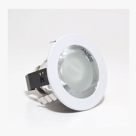 DOWNLIGHT FIJO 5" E26-CFL 1X15W BLANCO - Envío Gratuito