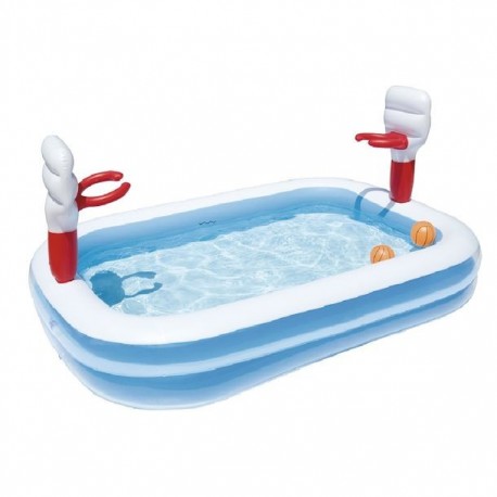 ALBERCA INFLABLE 2.51 M X 1.68 M X 1.02 M BASKETBALL PLAY POOL - Envío Gratuito