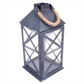 FAROL DE HIERRO GRIS - Envío Gratuito