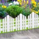 CERCA DECORATIVA PLÁSTICA BLANCA 57 CM - Envío Gratuito