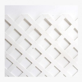 CERCA PLÁSTICO DIAMOND BLANCO .41X121 CM - Envío Gratuito