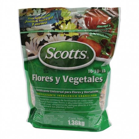 FERTILIZANTE PARA FLORES Y HORTALIZAS 1.36 KG - Envío Gratuito