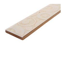 CENEFA VOLGA MARFIL 5X33 CM ML DALTILE - Envío Gratuito