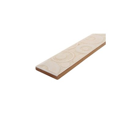 CENEFA VOLGA MARFIL 5X33 CM ML DALTILE - Envío Gratuito