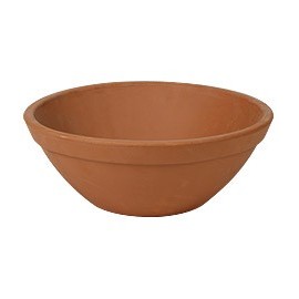 MACETA BOWL BARRO NATURAL 13" - Envío Gratuito