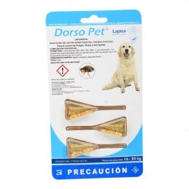 GARRAPATICIDA PERROS 16 A 30 KG 3 PIEZAS - Envío Gratuito