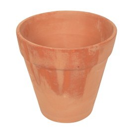 MACETA BÁSICA ALTA DE BARRO NATURAL - Envío Gratuito