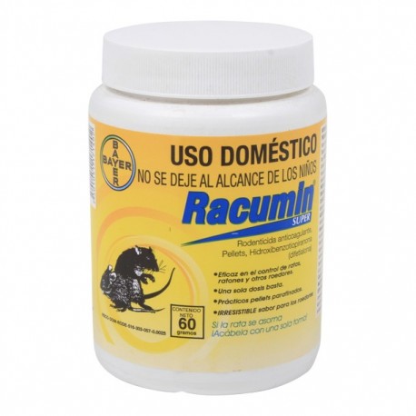 RODENTICIDA PELLETS 60 GR RACUMIN - Envío Gratuito