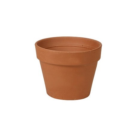 MACETA BÁSICA BARRO NATURAL 6" - Envío Gratuito