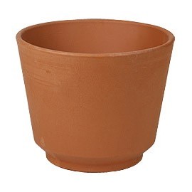 MACETA VASI BARRO NATURAL 11" - Envío Gratuito