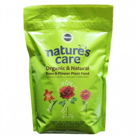 FERTILIZANTE ORGANICO PARA ROSAS Y FLORES MIRACLE GRO - Envío Gratuito